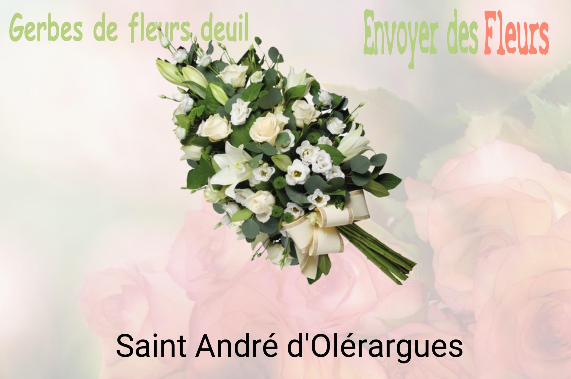 Gerbe de fleurs de deuil livrée à Saint-André-d'Olérargues